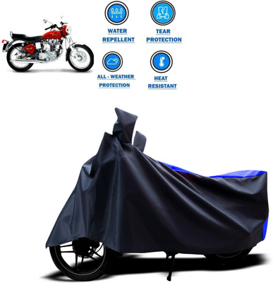 CODOKI Two Wheeler Cover for Royal Enfield(Electra 5S, Blue)
