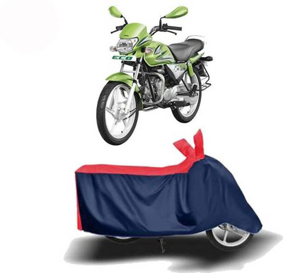 RAAMKM Two Wheeler Cover for Hero(HF Deluxe, Red, Black)
