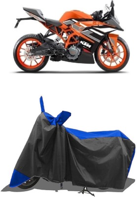 SUGASHRI Waterproof Two Wheeler Cover for KTM(RC 200 BS6, Blue, Black)