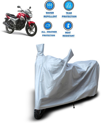 GOSHIV-car and bike accessories Two Wheeler Cover for Yamaha(SZ X, Silver)