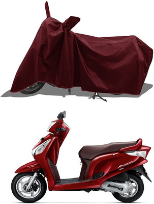 smwzxyu Waterproof Two Wheeler Cover for Honda(Maroon)