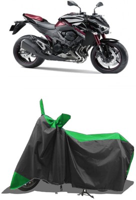 SUGASHRI Waterproof Two Wheeler Cover for Kawasaki(Z800, Green, Black)