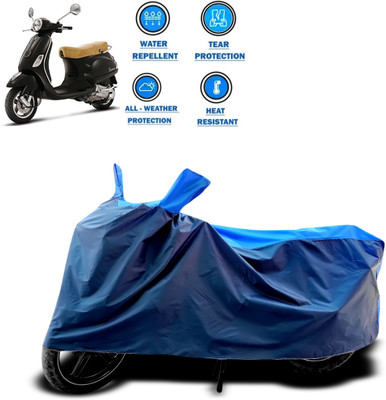 CODOKI Two Wheeler Cover for Piaggio(Vespa LX, Blue)