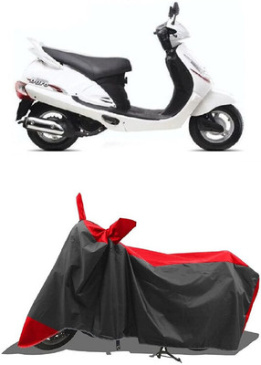 SUGASHRI Waterproof Two Wheeler Cover for Mahindra(Duro, Red, Black)