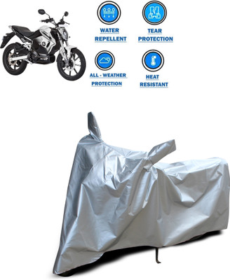 CODOKI Two Wheeler Cover for Revolt(RV 400, Silver)