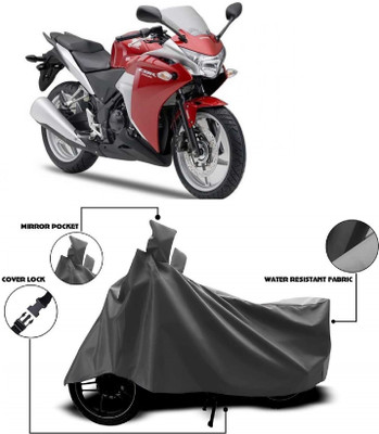 MMSSTAR Waterproof Two Wheeler Cover for Honda(CBR 250R, Grey)