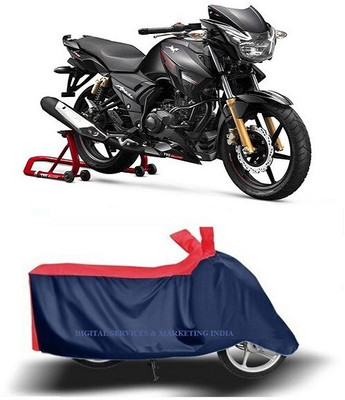 DSAMI Two Wheeler Cover for TVS(Apache 150, Blue)