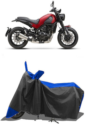 SUGASHRI Waterproof Two Wheeler Cover for Benelli(Leoncino, Blue, Black)