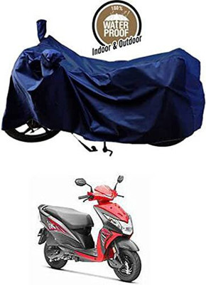 SK AUTO Waterproof Two Wheeler Cover for Universal For Bike(Deo, Blue)