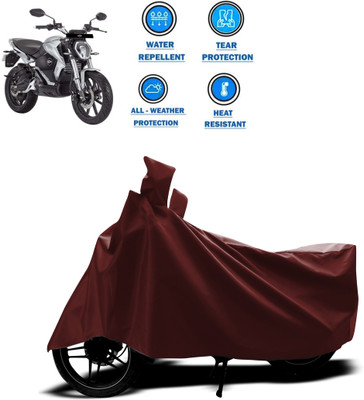 CODOKI Waterproof Two Wheeler Cover for Revolt(RV 300, Maroon)