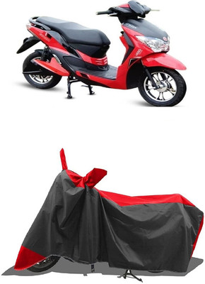 SUGASHRI Waterproof Two Wheeler Cover for Hero(Electric Dash, Red, Black)