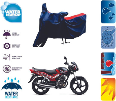 Mdstar Waterproof Two Wheeler Cover for TVS(SuperSport, Red, Blue)