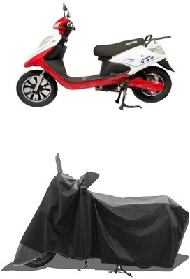 SUGASHRI Waterproof Two Wheeler Cover for Ampere(V 48, Grey, Black)