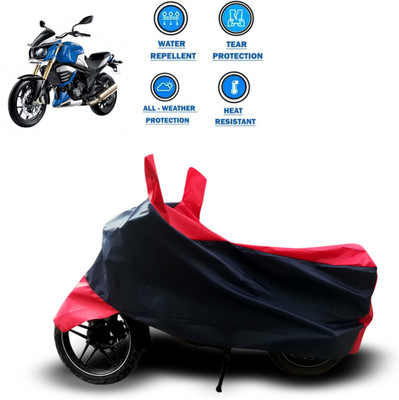PAGORA Two Wheeler Cover for Mahindra(MOJO XT 300, Red)