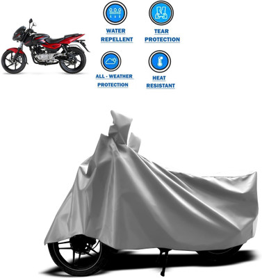 CODOKI Two Wheeler Cover for Bajaj(Pulsar 180 DTS-i, Silver)