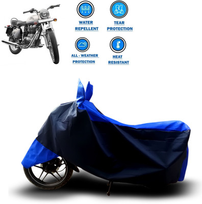CODOKI Two Wheeler Cover for Royal Enfield(Bullet 350, Blue)