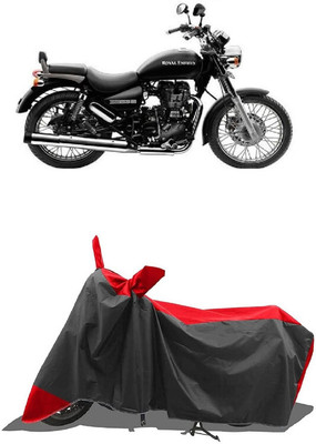SUGASHRI Waterproof Two Wheeler Cover for Royal Enfield(Thunderbird 500, Red, Black)