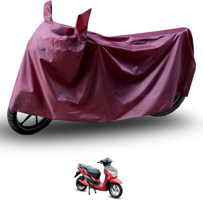 SK AUTO Two Wheeler Cover for Hero(Electric Dash BS6, Maroon)