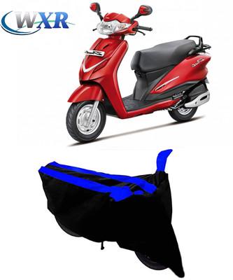 WXR Waterproof Two Wheeler Cover for Hero(Duet, Black, Blue)
