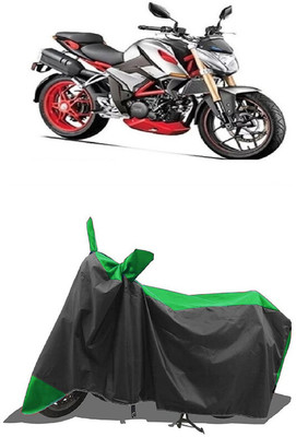SUGASHRI Waterproof Two Wheeler Cover for Hero(XF3R, Green, Black)