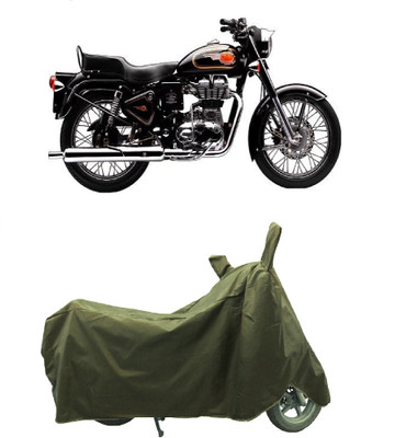 Coxtor Waterproof Two Wheeler Cover for Royal Enfield(Bullet 350 Twinspark, Gold)