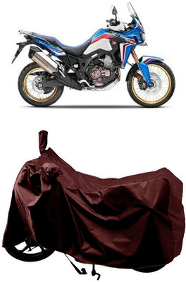 SUGASHRI Waterproof Two Wheeler Cover for Honda(CRF1000L Africa Twin BS6, Maroon)