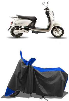 SUGASHRI Waterproof Two Wheeler Cover for Evolet(Polo, Blue, Black)