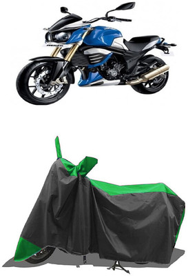 SUGASHRI Waterproof Two Wheeler Cover for Mahindra(MOJO XT 300, Green, Black)