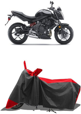 SUGASHRI Waterproof Two Wheeler Cover for Kawasaki(ER 6N, Red, Black)