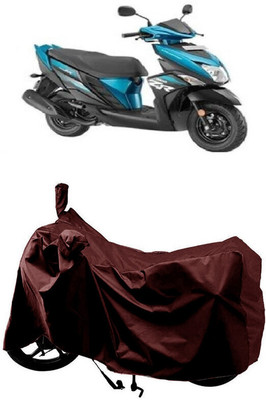 SUGASHRI Waterproof Two Wheeler Cover for Yamaha(Cygnus Ray ZR BS6, Maroon)
