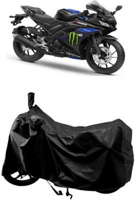 SUGASHRI Waterproof Two Wheeler Cover for Yamaha(YZF R15 V3 Moto GP Edition BS6, Black)