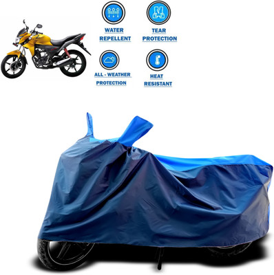 GOSHIV-car and bike accessories Two Wheeler Cover for Honda(CB Twister, Blue)