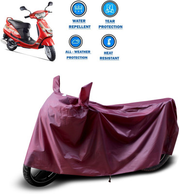 CODOKI Waterproof Two Wheeler Cover for Mahindra(Duro 125, Maroon)
