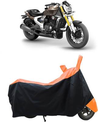 Coxtor Waterproof Two Wheeler Cover for TVS(Zeppelin BS6, Orange)