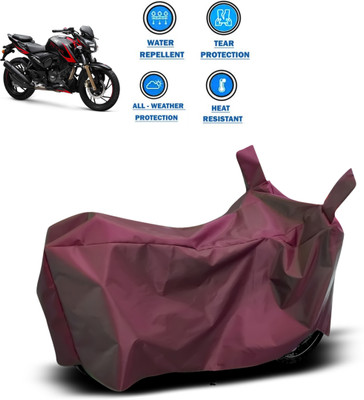 CODOKI Waterproof Two Wheeler Cover for TVS(Apache RTR 200, Maroon)