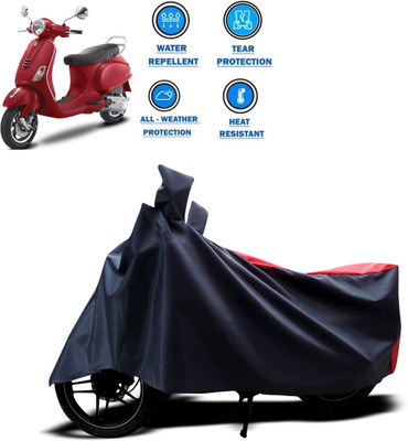 CODOKI Two Wheeler Cover for Piaggio(Vespa VXL 125, Red)