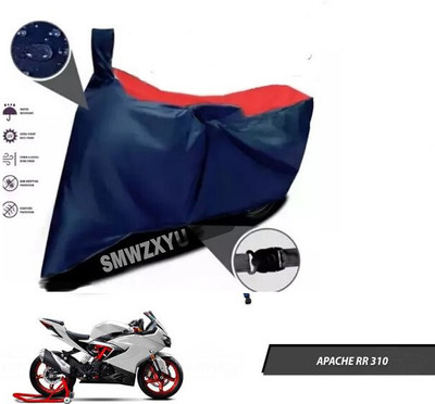 SK AUTO Waterproof Two Wheeler Cover for TVS(Apache RTR 310, Red, Blue)