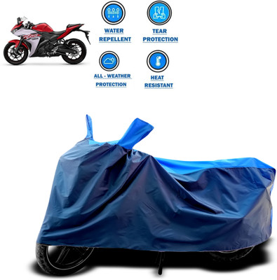 GOSHIV-car and bike accessories Two Wheeler Cover for Yamaha(YZF R25, Blue)