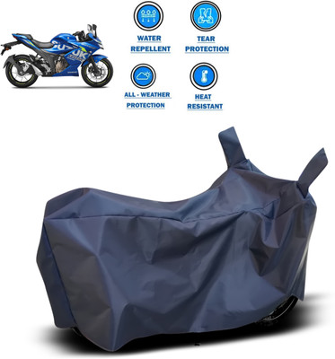 GOSHIV-car and bike accessories Two Wheeler Cover for Suzuki(Gixxer SF 250, Blue)