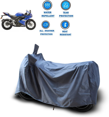 GOSHIV-car and bike accessories Waterproof Two Wheeler Cover for Yamaha(R15 V3, Grey)