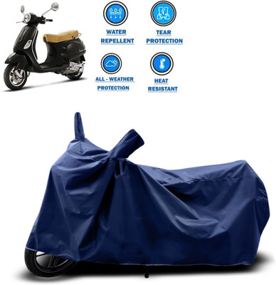CODOKI Two Wheeler Cover for Piaggio(Vespa LX, Blue)