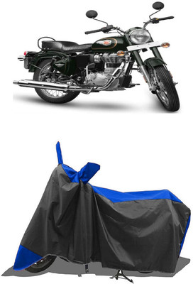 SUGASHRI Waterproof Two Wheeler Cover for Royal Enfield(Standardv BS6, Blue, Black)