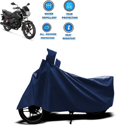 PAGORA Two Wheeler Cover for Hero(Passion Plus, Blue)
