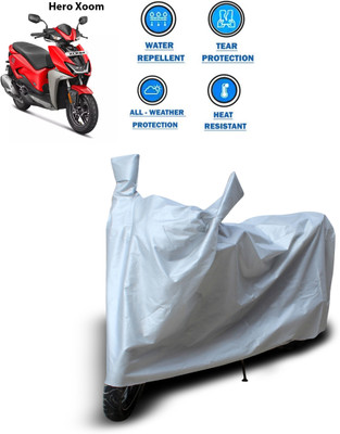 CODOKI Two Wheeler Cover for Hero(Silver)