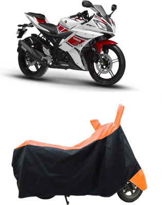 Coxtor Waterproof Two Wheeler Cover for Yamaha(YZF-R15 V2, Orange)