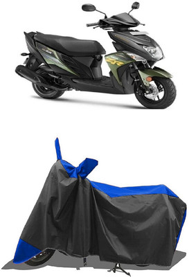 SUGASHRI Waterproof Two Wheeler Cover for Yamaha(Cygnus Ray ZR, Blue, Black)