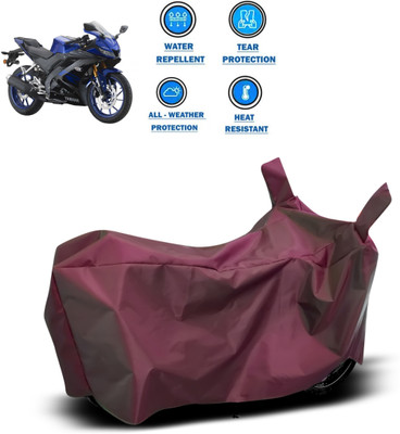 CODOKI Waterproof Two Wheeler Cover for Yamaha(YZF R15 V3.0, Maroon)