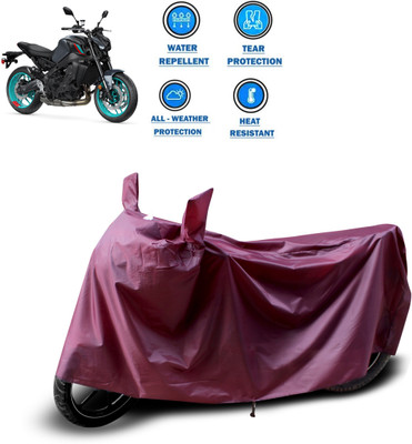 PAGORA Waterproof Two Wheeler Cover for Yamaha(MT 9, Maroon)