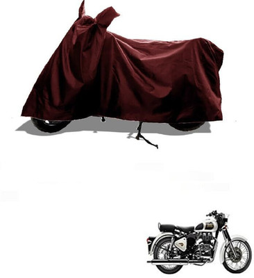 SK AUTO Two Wheeler Cover for Royal Enfield(Classic 350, Maroon)