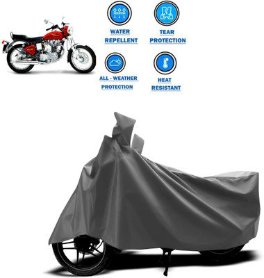 CODOKI Two Wheeler Cover for Royal Enfield(Electra 5S, Grey)